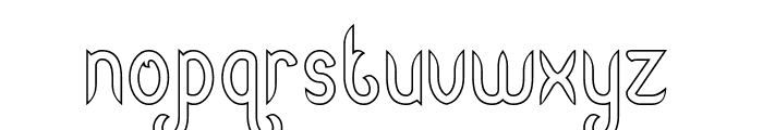 Hair Style-Hollow Font LOWERCASE
