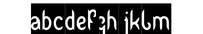 Hair Style-Inverse Font LOWERCASE