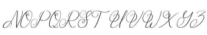 Hairey Italic Font UPPERCASE