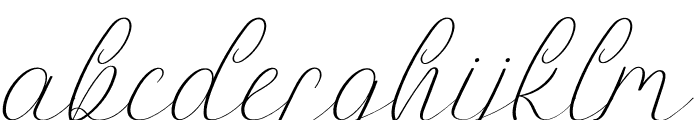 Hairey Italic Font LOWERCASE