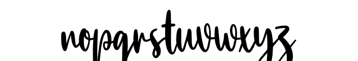 Hairstyle Font LOWERCASE