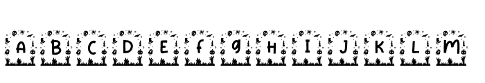 Haka Halloween Monogram Regular Font UPPERCASE