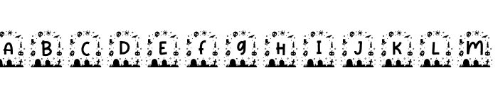 Haka Halloween Monogram Regular Font LOWERCASE