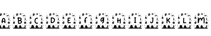 HakaHalloweenMonogram-Regular Font LOWERCASE