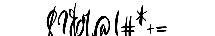 Hakadita-Regular Font OTHER CHARS