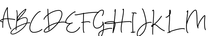 Hakatta_Signature Font UPPERCASE