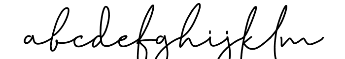Hakatta_Signature Font LOWERCASE