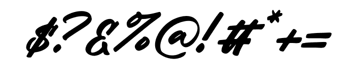 Halbert Italic Font OTHER CHARS