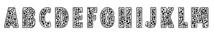 Half Leopard Font 1 Regular Font UPPERCASE