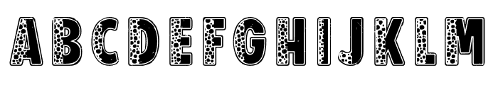 Half Leopard Font 2 Regular Font UPPERCASE