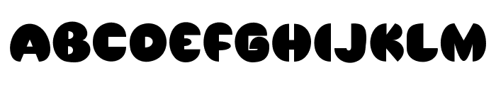 Half round Regular Font UPPERCASE