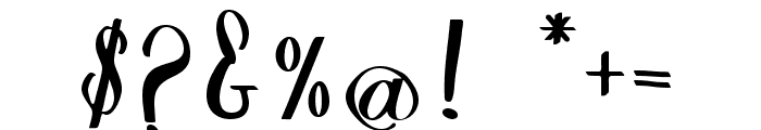 Halfesika Script Regular Font OTHER CHARS