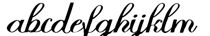 Halfesika Script Regular Font LOWERCASE