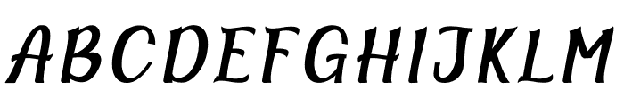 Halfmoon Italic Font UPPERCASE