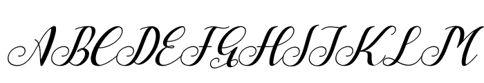 Halima Beautiful Italic Font UPPERCASE