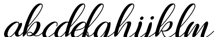 Halima Beautiful Italic Font LOWERCASE
