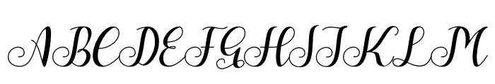 Halima Beautiful Font UPPERCASE