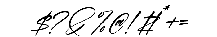 Halimunde Signature Italic Font OTHER CHARS