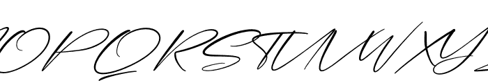 Halimunde Signature Italic Font UPPERCASE