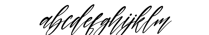 Halimunde Signature Italic Font LOWERCASE
