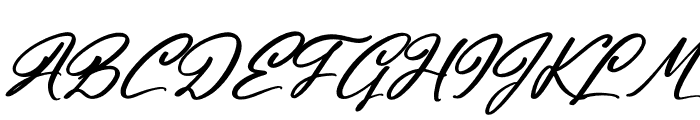 Halingtone William Italic Font UPPERCASE