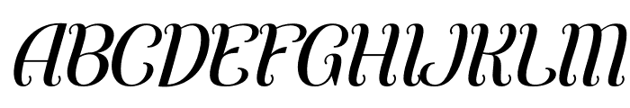 Haliskar Delisha Italic Font UPPERCASE