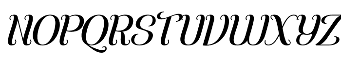 Haliskar Delisha Italic Font UPPERCASE