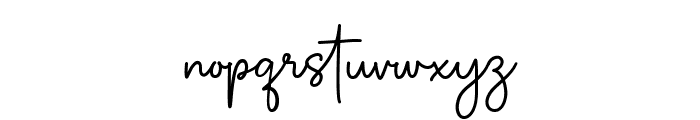 Halistine Signature Font LOWERCASE