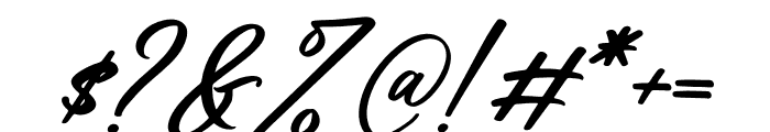 Halittany Badela Italic Font OTHER CHARS