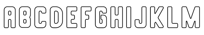 Halken Outline Font LOWERCASE