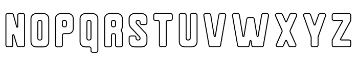 Halken Outline Font LOWERCASE