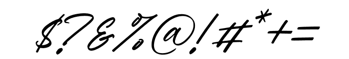 Hallight Italic Font OTHER CHARS