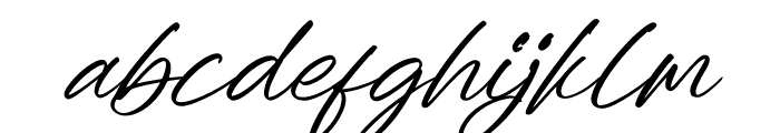Hallight Italic Font LOWERCASE