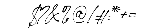 Hallimun Signature Regular Font OTHER CHARS