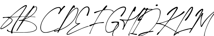 Hallimun Signature Regular Font UPPERCASE