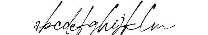 Hallimun Signature Regular Font LOWERCASE