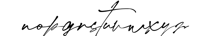 Hallimun Signature Regular Font LOWERCASE