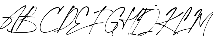 HallimunSignature-Regular Font UPPERCASE