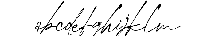 HallimunSignature-Regular Font LOWERCASE