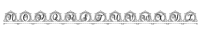 Hallina Monogram Font UPPERCASE