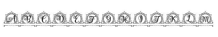 Hallina Monogram Font LOWERCASE