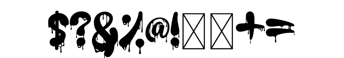 Hallo Drip Font OTHER CHARS