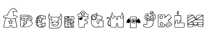 Halloween 1 Regular Font LOWERCASE