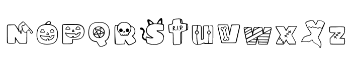 Halloween 1 Regular Font LOWERCASE