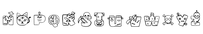 Halloween 4 Regular Font LOWERCASE