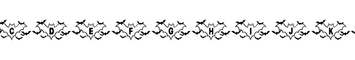 Halloween Bats Font UPPERCASE