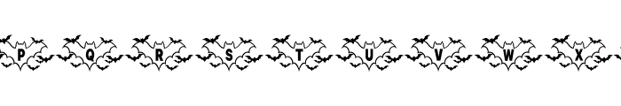 Halloween Bats Font UPPERCASE