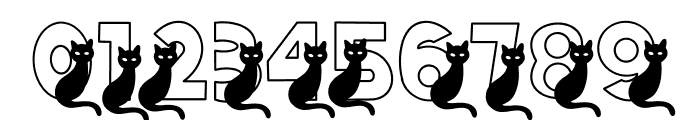 Halloween Black Cat Font OTHER CHARS