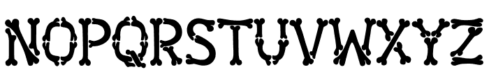 Halloween Bones Font UPPERCASE