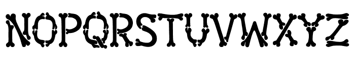 Halloween Bones Font LOWERCASE